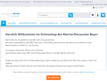 Tablet Screenshot of marine-discounter.de